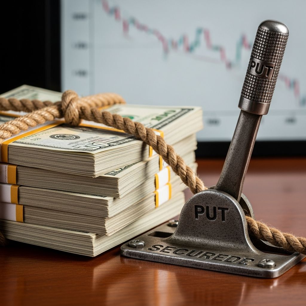 Master cash-secured puts to generate income and acquire stocks at discounted prices with this comprehensive guide.