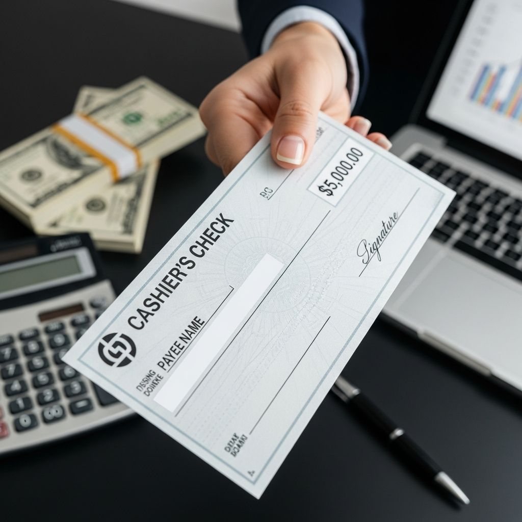 Discover the security and reliability of cashier's checks for major financial transactions and how they outperform personal checks.