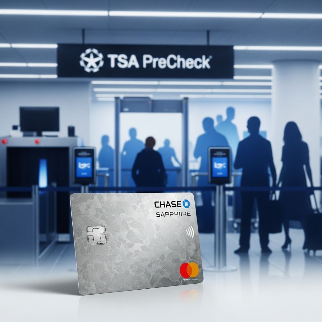 Unlock faster airport security with Chase credit cards that reimburse TSA PreCheck and Global Entry fees every four years for frequent travelers.