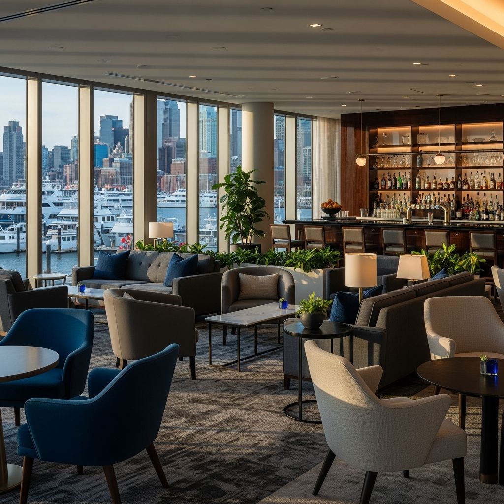Discover the ultimate urban retreat at Chase Sapphire Lounge at The Seaport with premium amenities, dining, and exclusive access for cardholders.