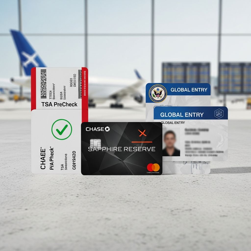 Unlock faster airport security and border crossings with Chase Sapphire Reserve's elite travel credits for TSA PreCheck and Global Entry programs.