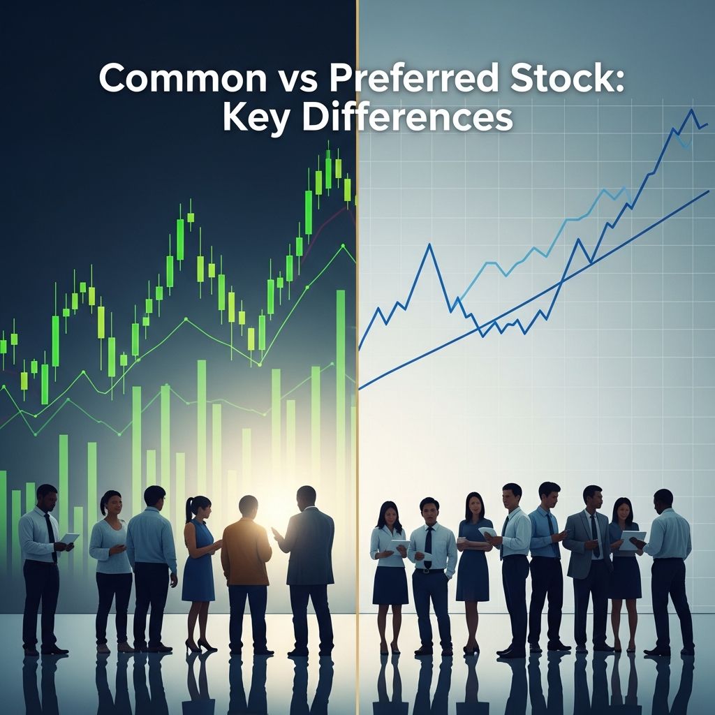Discover how common and preferred stocks differ in rights, risks, dividends, and returns to make smarter investment choices.