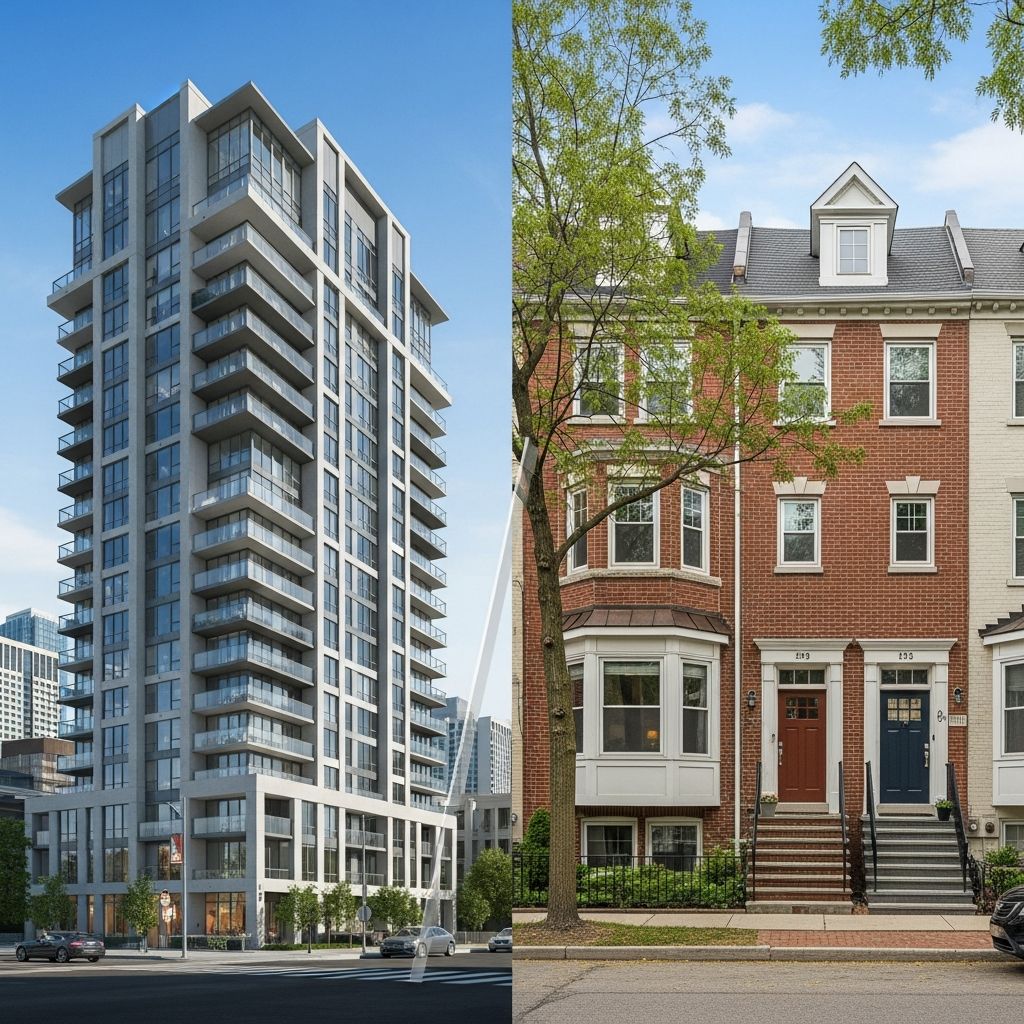 Discover the essential distinctions between condos and townhouses to make an informed home-buying decision tailored to your lifestyle.