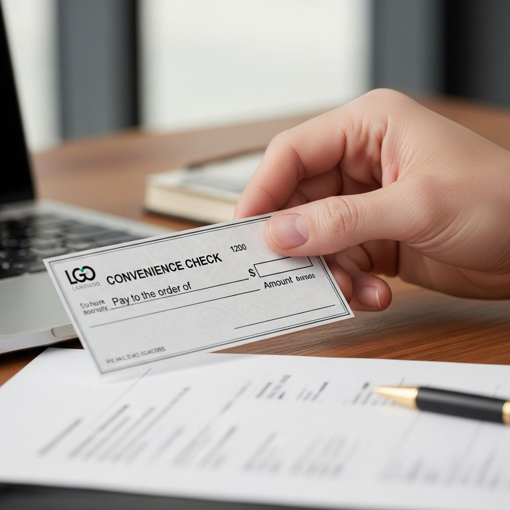 Discover how credit card convenience checks work, their hidden costs, and smarter ways to access your credit line without surprises.