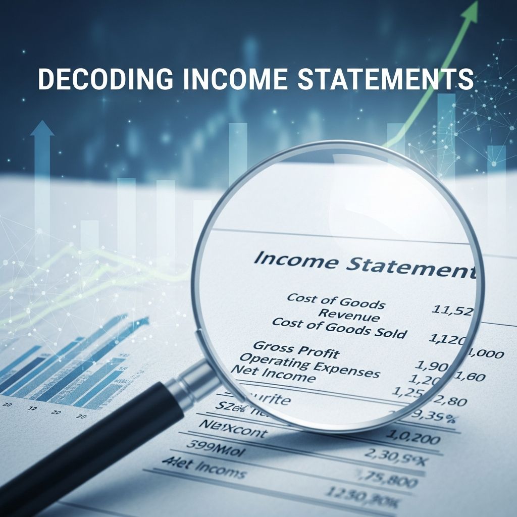 Master the essentials of income statements to evaluate business performance and make smarter investment choices with this comprehensive guide.