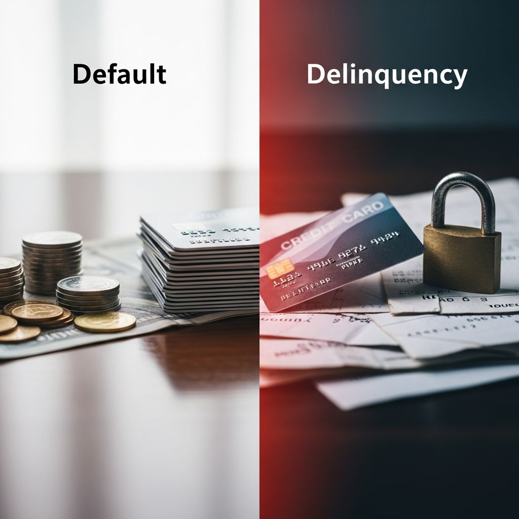 Understand the critical differences between credit delinquency and default, their impacts on your financial health, and proven strategies to recover and avoid long-term damage.