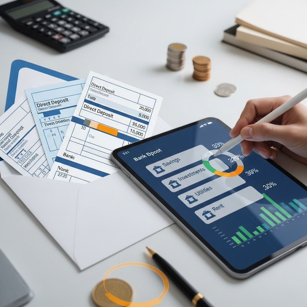 Master the art of paycheck splitting to automate savings, streamline bills, and achieve financial goals effortlessly with direct deposit strategies.