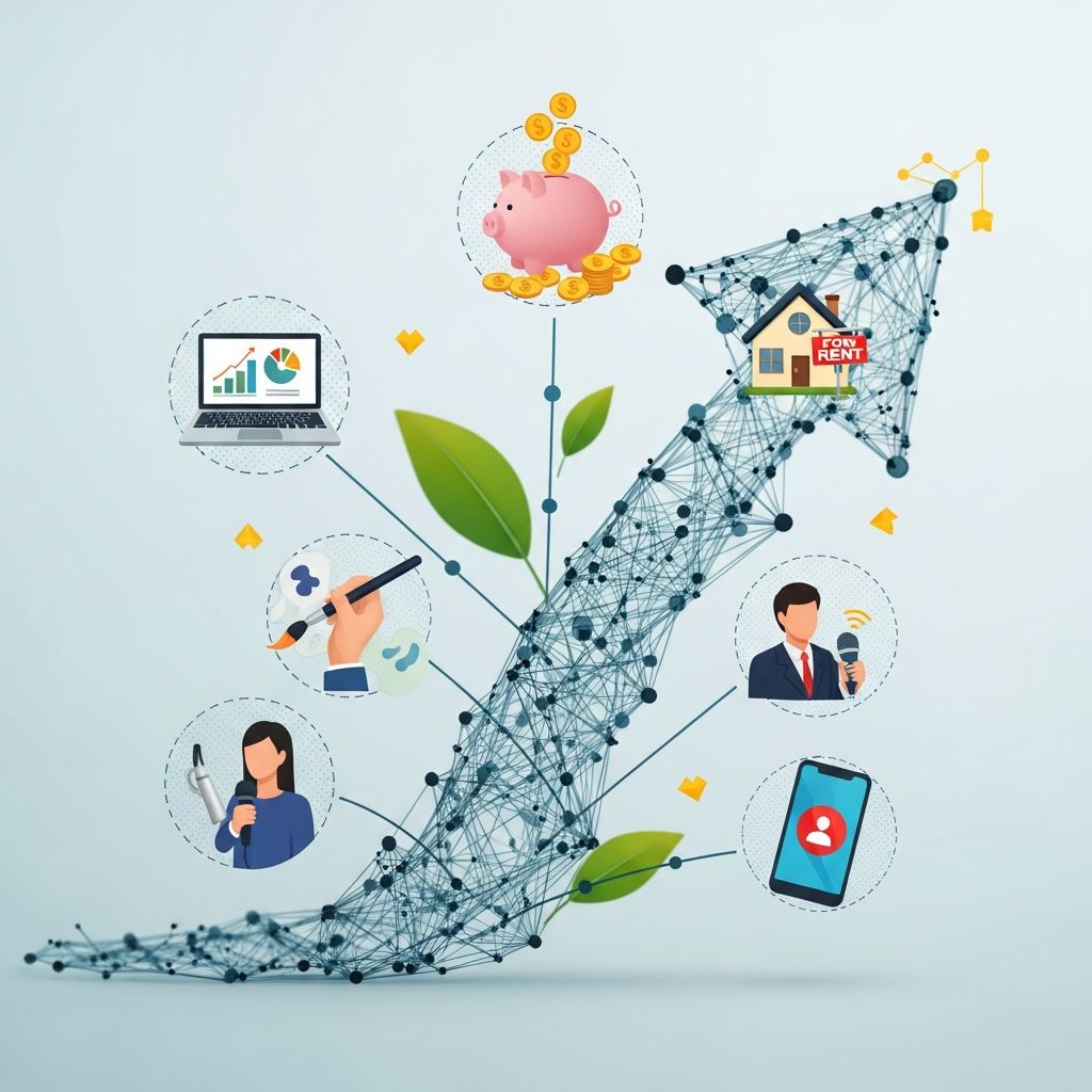 Discover proven strategies to generate revenue streams independently of a 9-to-5 job, leveraging skills, assets, and smart investments.