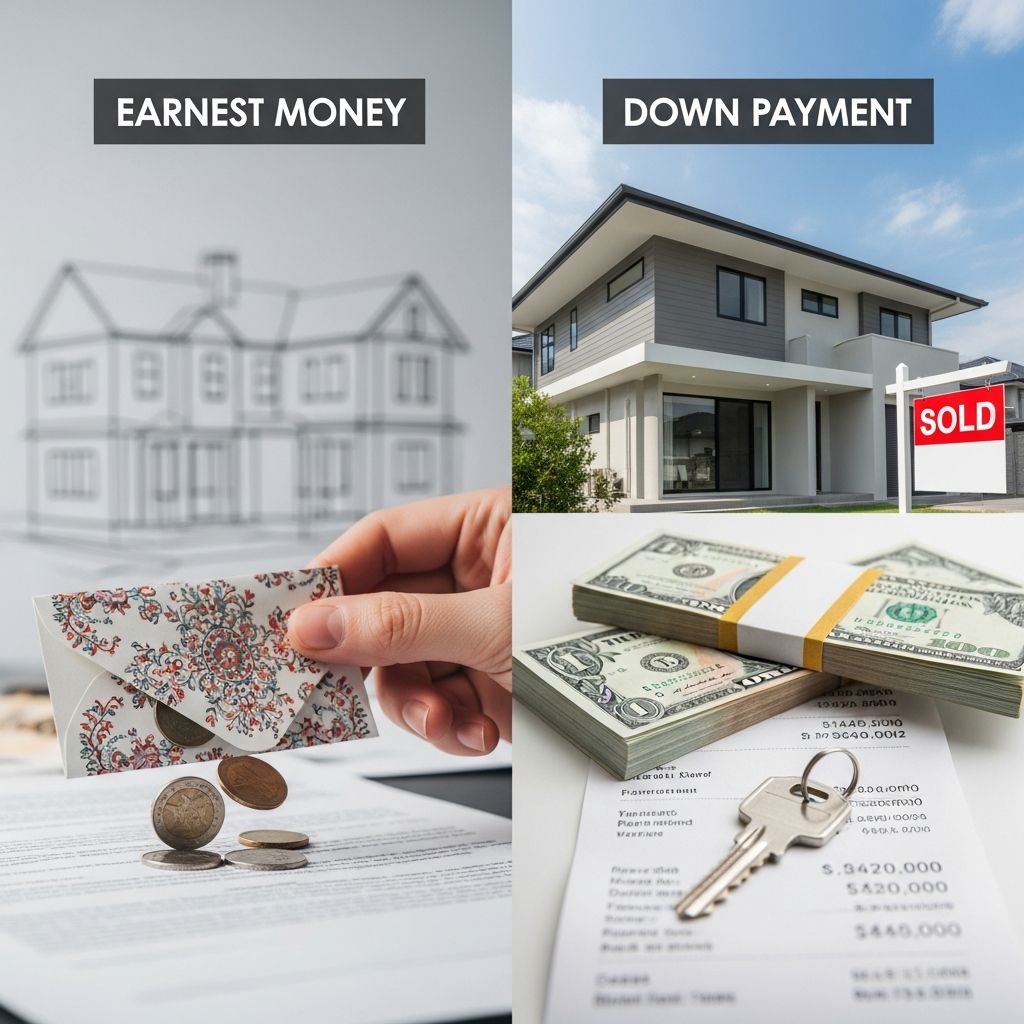 Discover the essential differences between earnest money and down payments to confidently navigate home buying with clear financial steps.