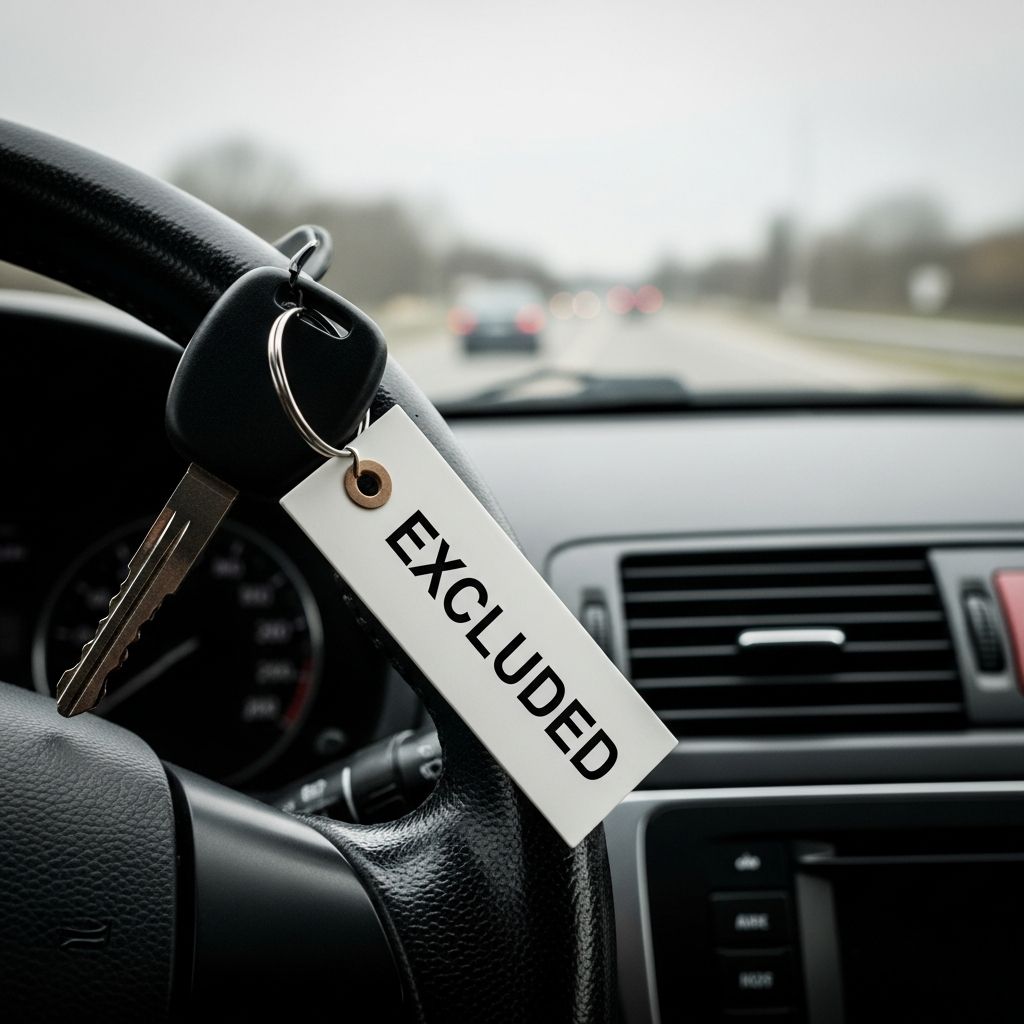 Complete guide to excluded drivers, coverage gaps, and policy implications.