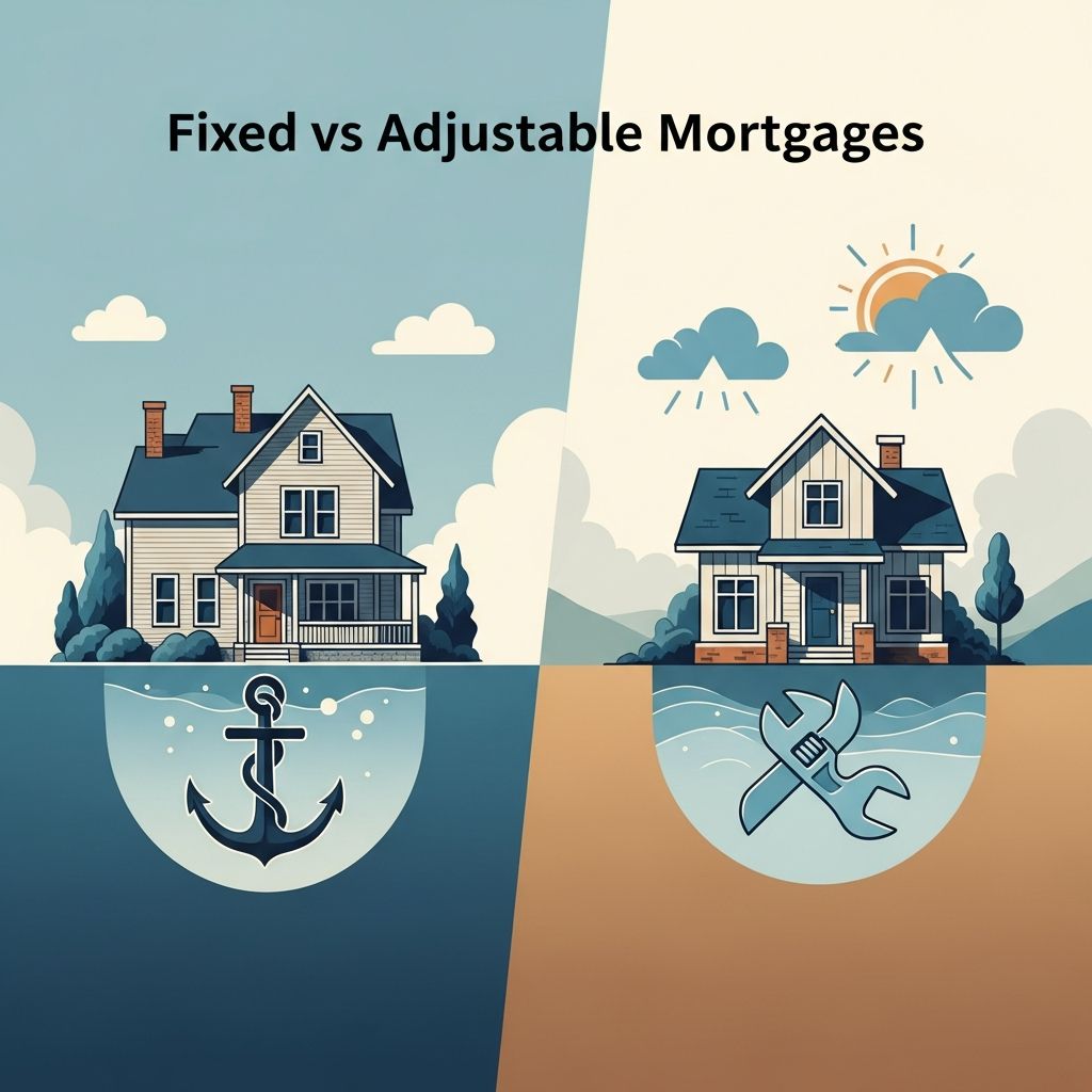 Discover the key differences between fixed-rate and adjustable-rate mortgages to make an informed home financing decision that fits your budget.