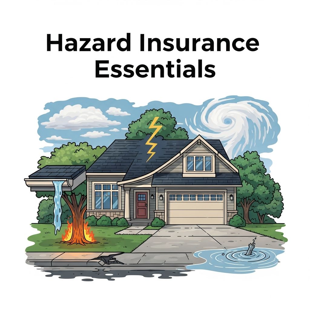 Discover how hazard insurance safeguards your home's structure from disasters, lender requirements, and key differences from full homeowners policies.