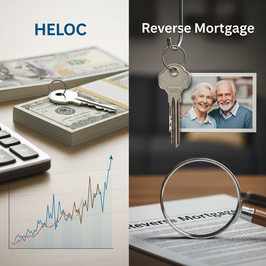 Discover key differences between HELOCs and reverse mortgages to unlock your home equity wisely for retirement or home needs.