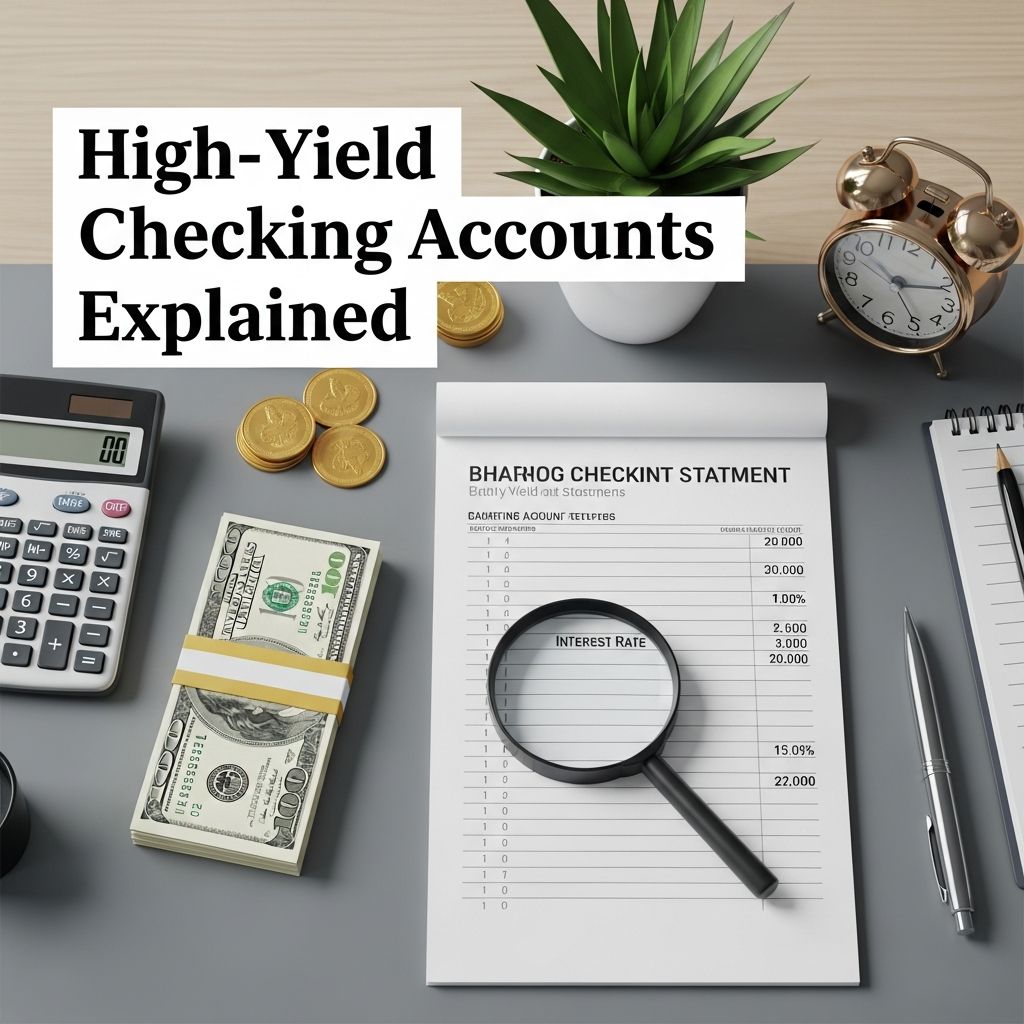 Discover how high-yield checking accounts let you earn competitive interest on everyday spending money while enjoying full access to funds.