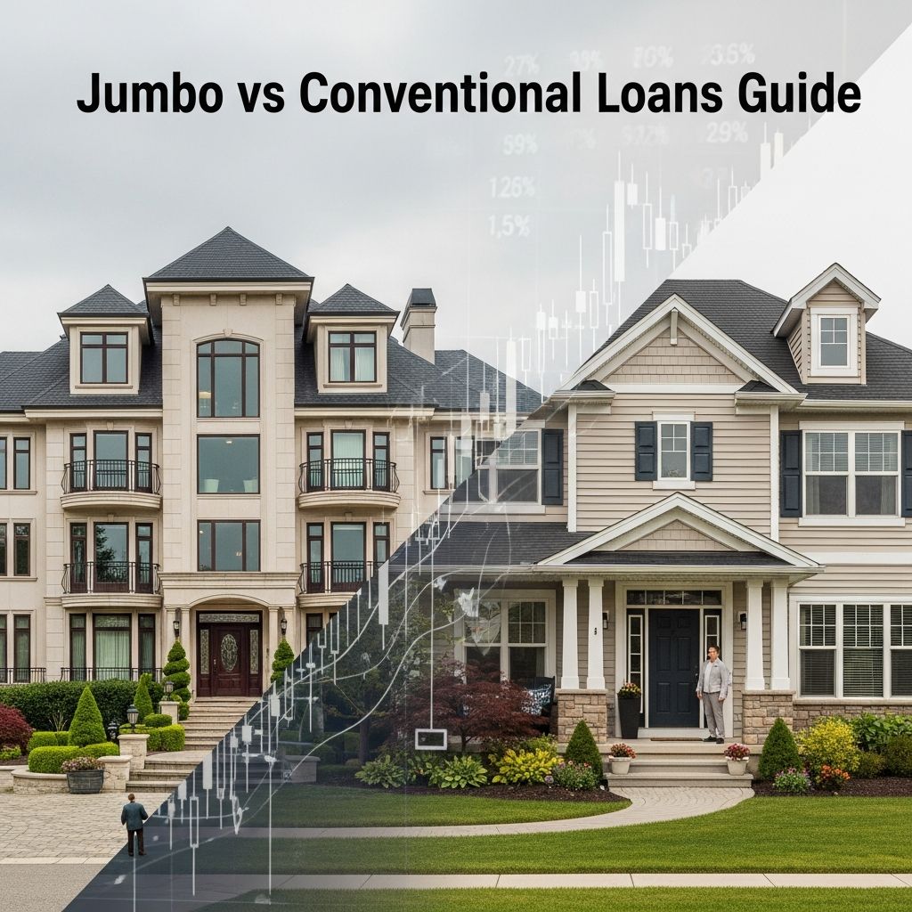 Discover key differences between jumbo and conventional loans to choose the right mortgage for your dream home purchase.
