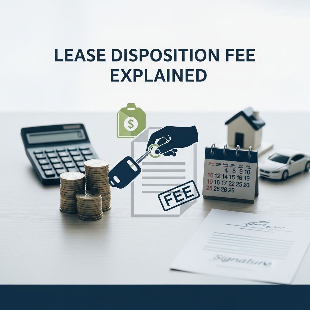 Discover what a lease disposition fee means for your car lease, typical costs, and proven strategies to minimize or avoid it entirely.