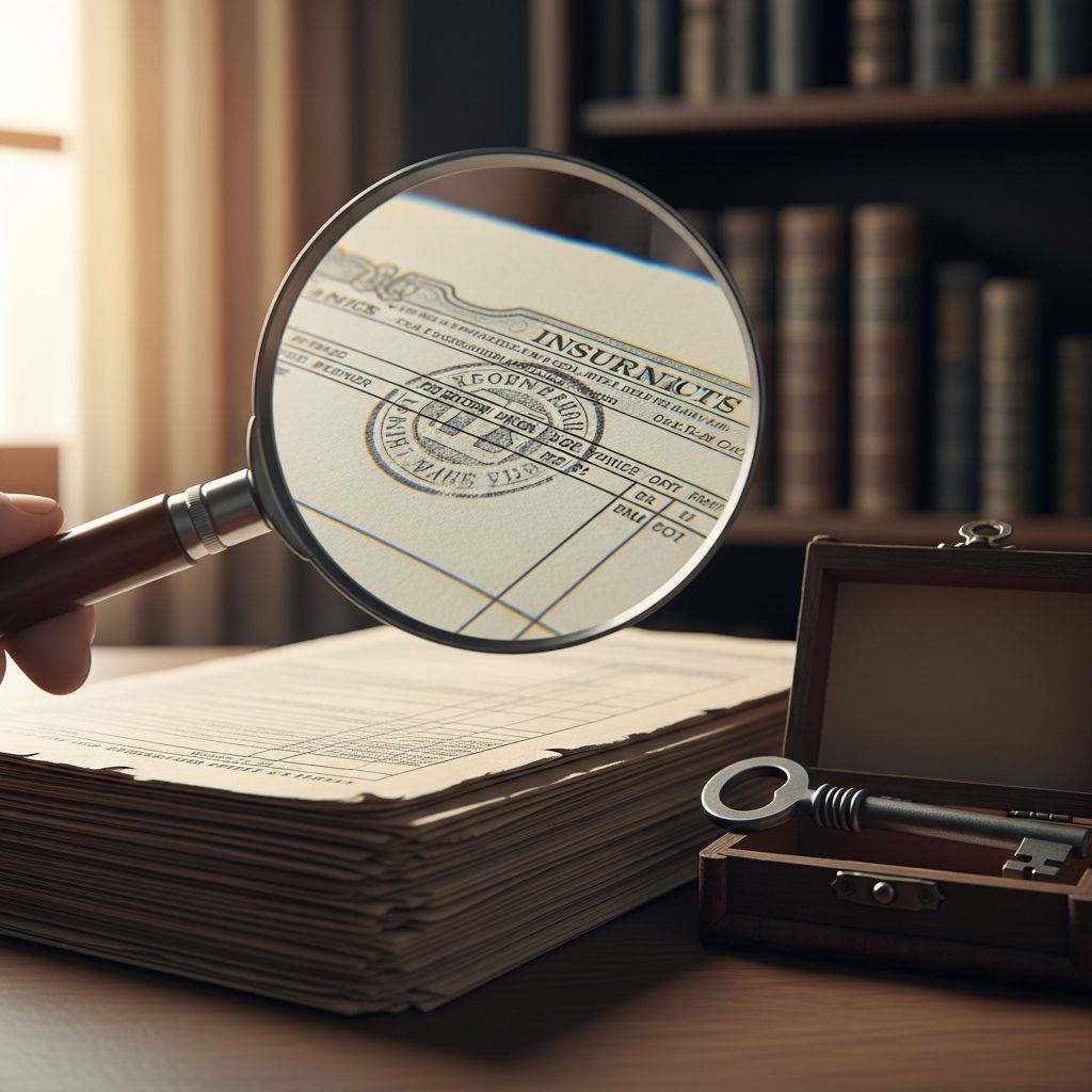 Comprehensive guide to finding lost life insurance policies and claiming benefits.