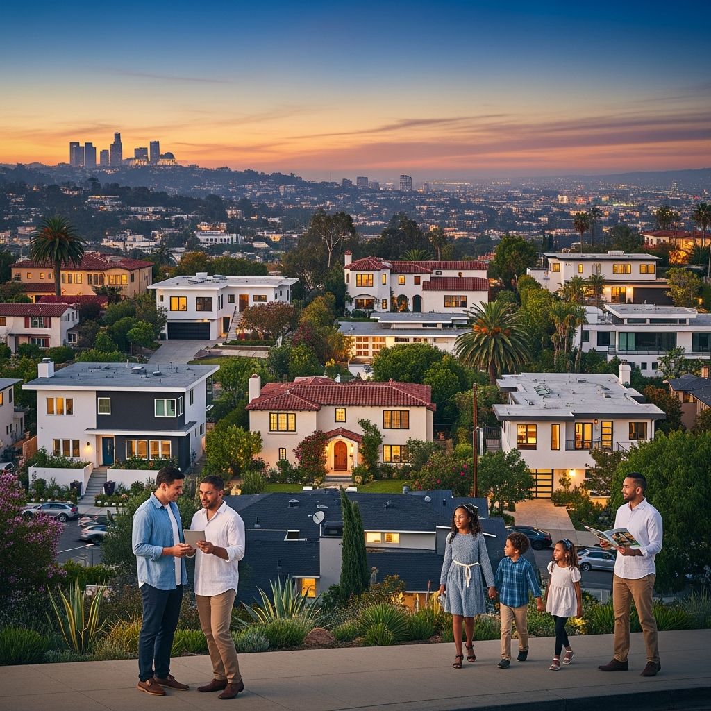 Navigate the stabilizing LA housing market with expert insights on prices, neighborhoods, financing, and strategies for first-time buyers in 2026.