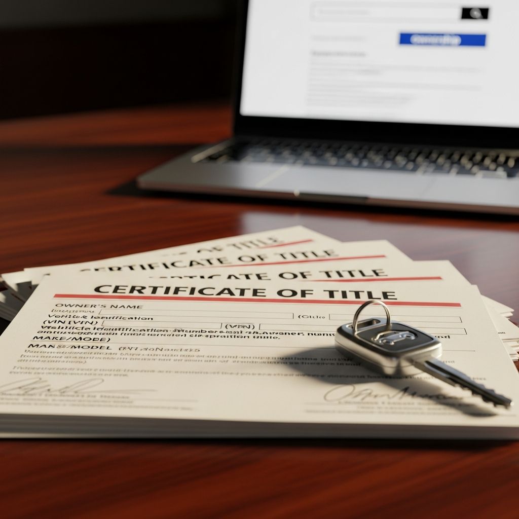 Unlock the full process of securing, replacing, and transferring vehicle titles to maintain legal ownership without complications.