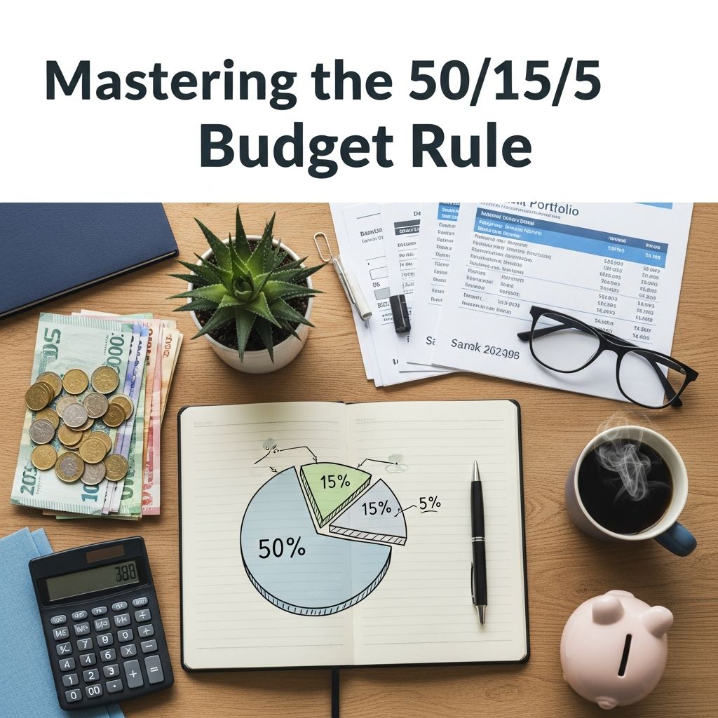 Unlock financial stability with the 50/15/5 rule: balance essentials, retirement, and short-term goals effortlessly.