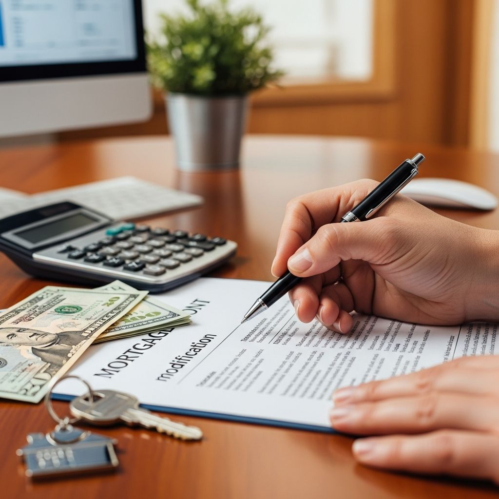 Learn how to secure a mortgage modification to ease financial burdens and avoid foreclosure with step-by-step guidance.