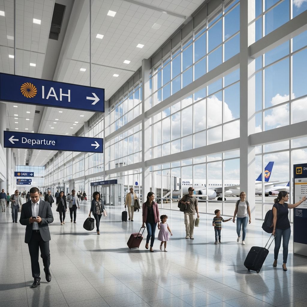 Complete traveler's guide to Houston's largest airport with terminal details and amenities.
