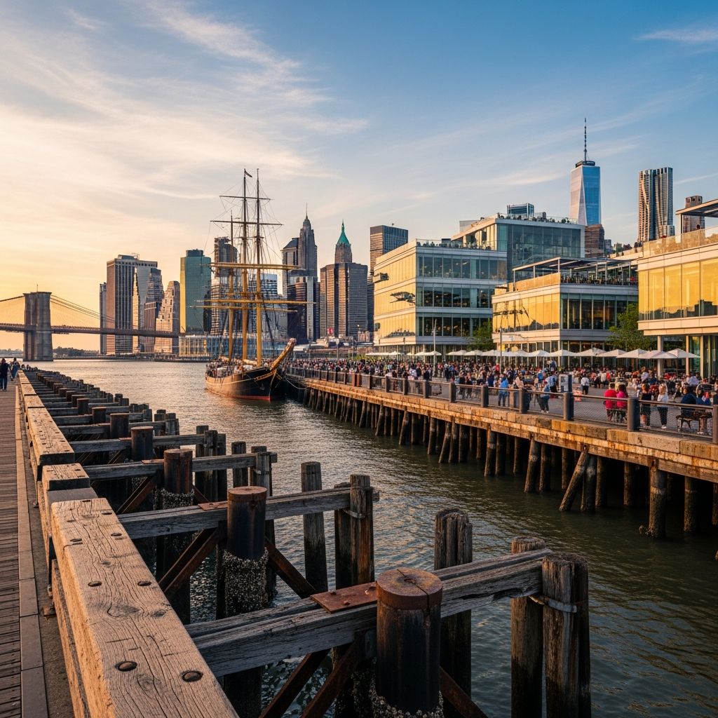 Discover the maritime legacy of New York's iconic waterfront district, from colonial origins to modern revival.