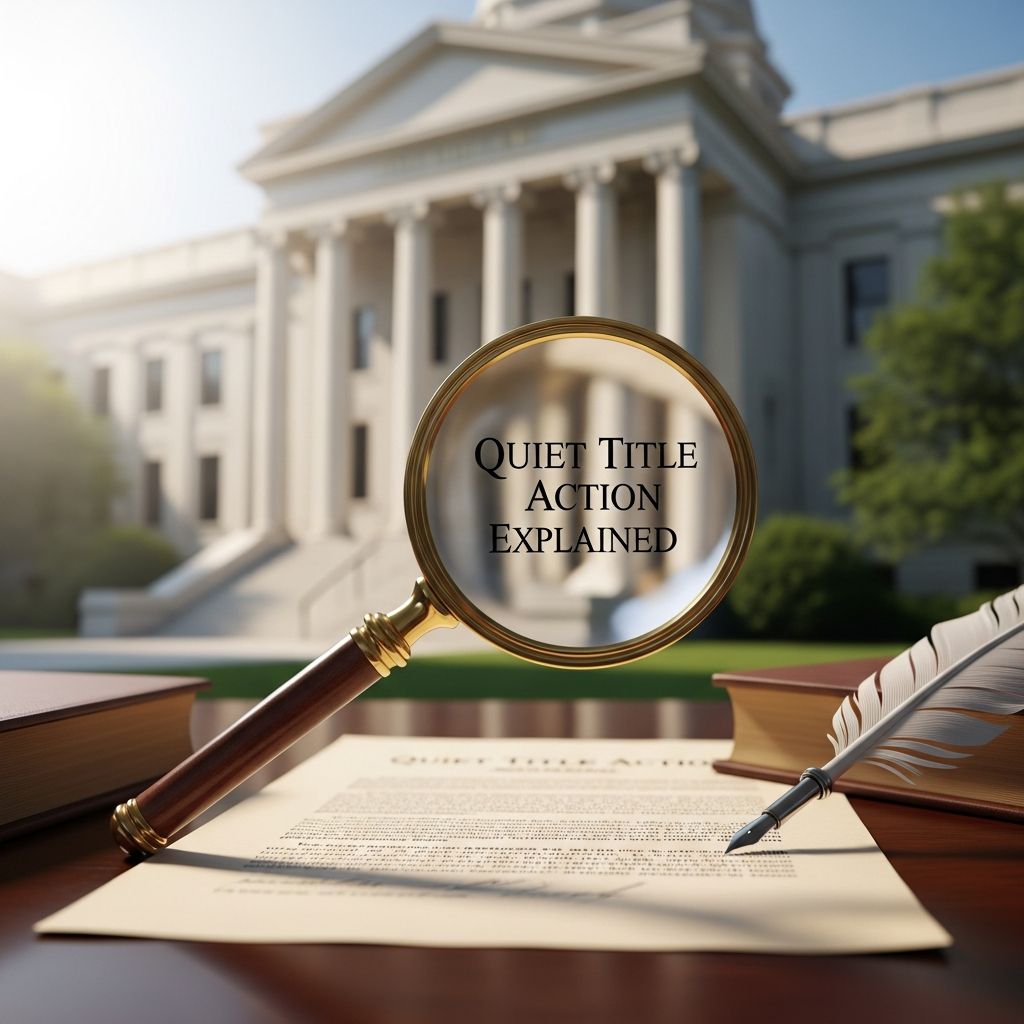 Discover how quiet title actions resolve property ownership disputes, clear clouded titles, and protect your real estate investments effectively.
