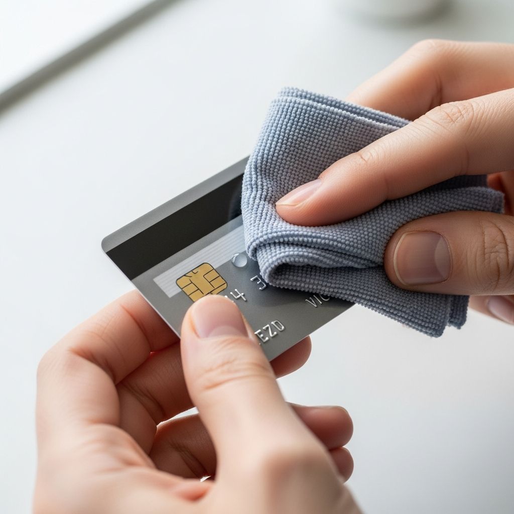 Discover simple, effective methods to sanitize plastic and metal cards while protecting chips and strips from damage.