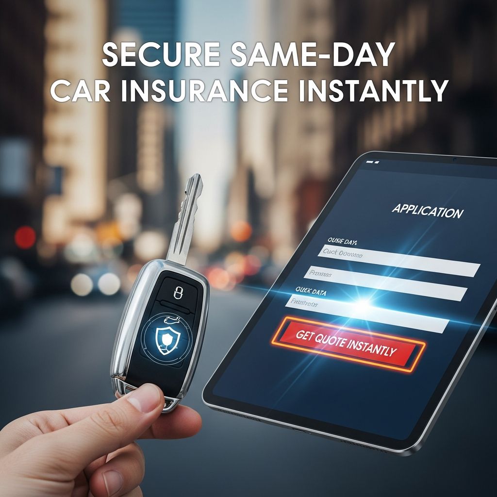Discover how to obtain immediate car insurance coverage in minutes, ensuring you're legally protected and ready to drive without delays.