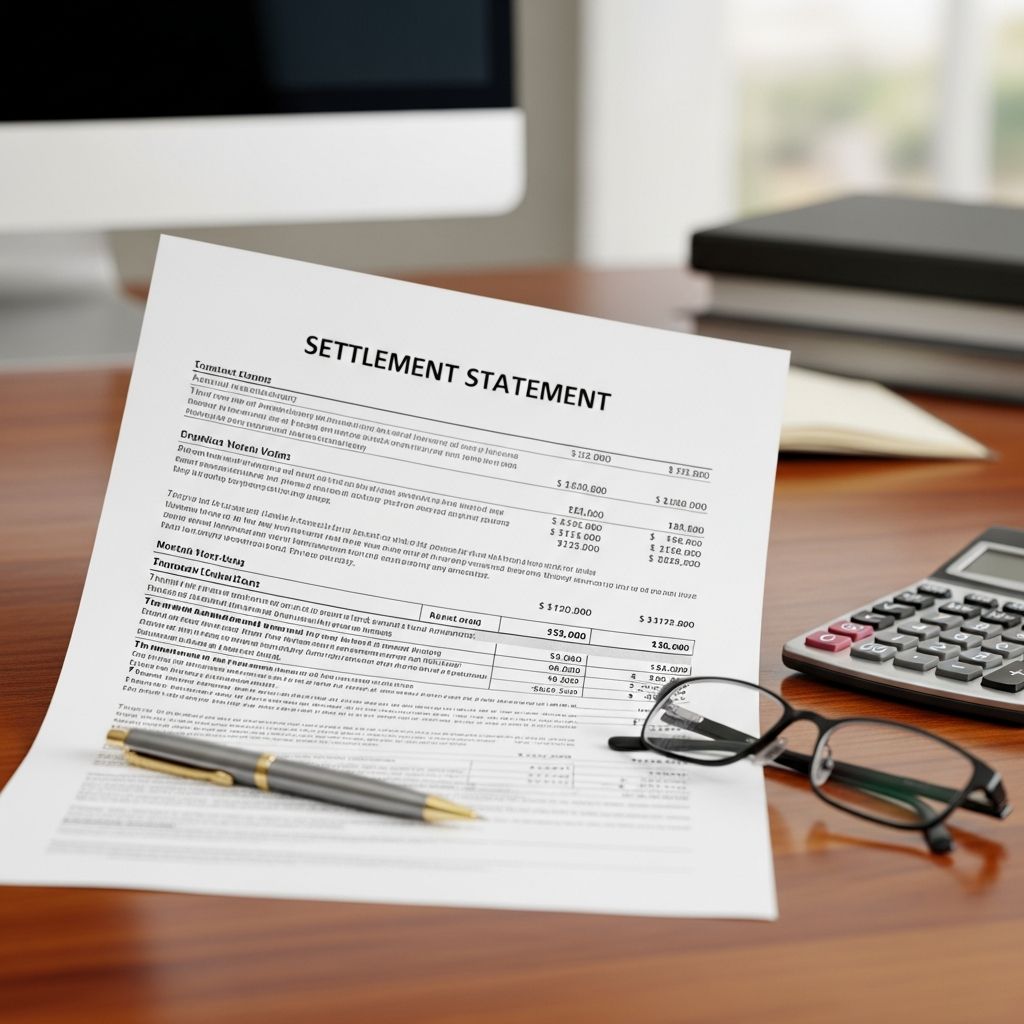 Master the settlement statement to confidently handle closing costs and ensure transparency in your home purchase or sale.