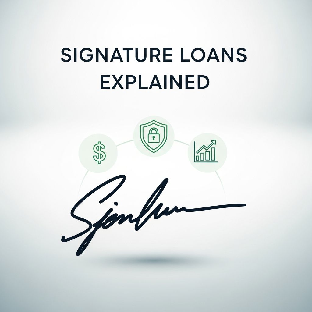 Discover how signature loans provide quick cash without collateral, their benefits, risks, and smart ways to use them effectively.