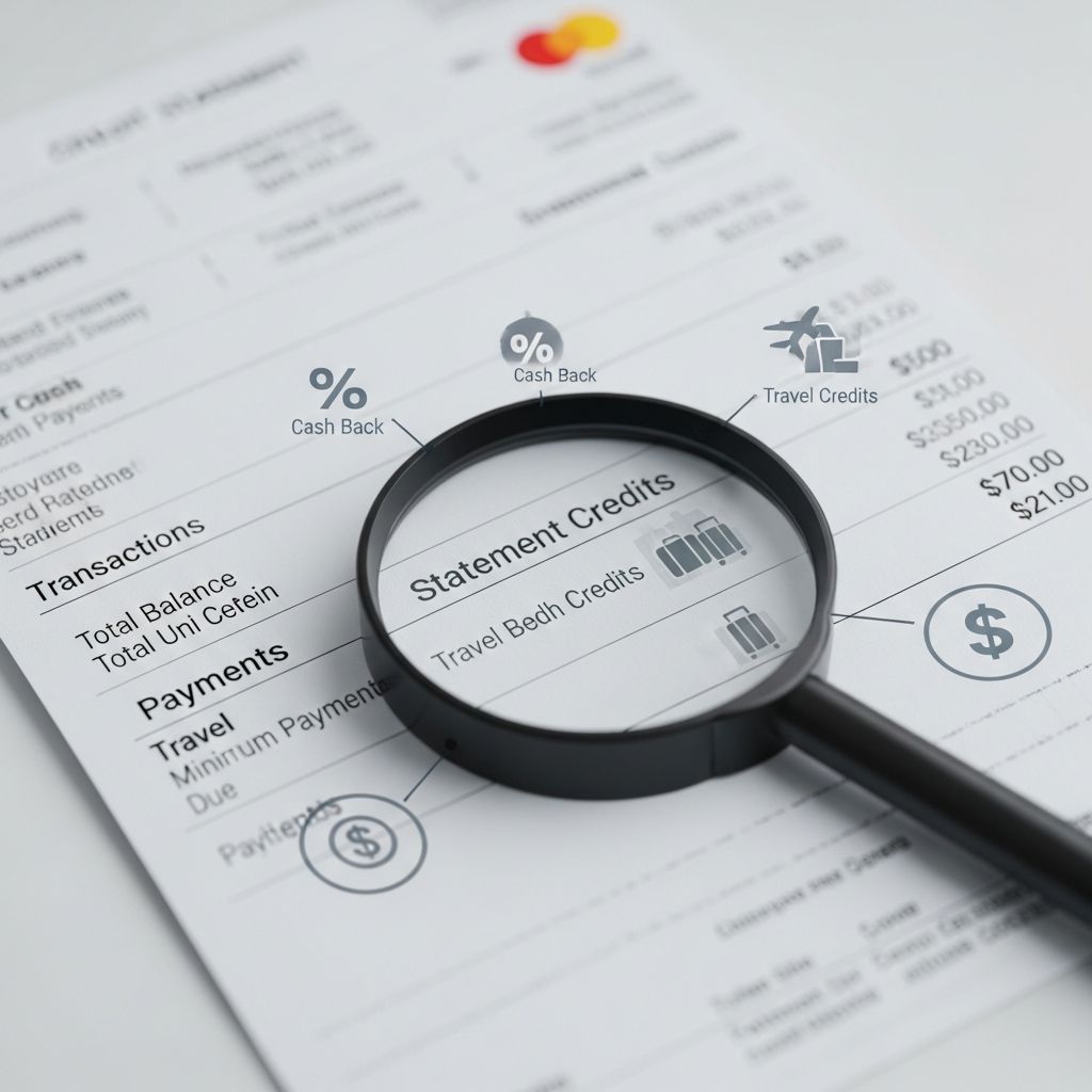 Understand how statement credits work and maximize your credit card rewards.