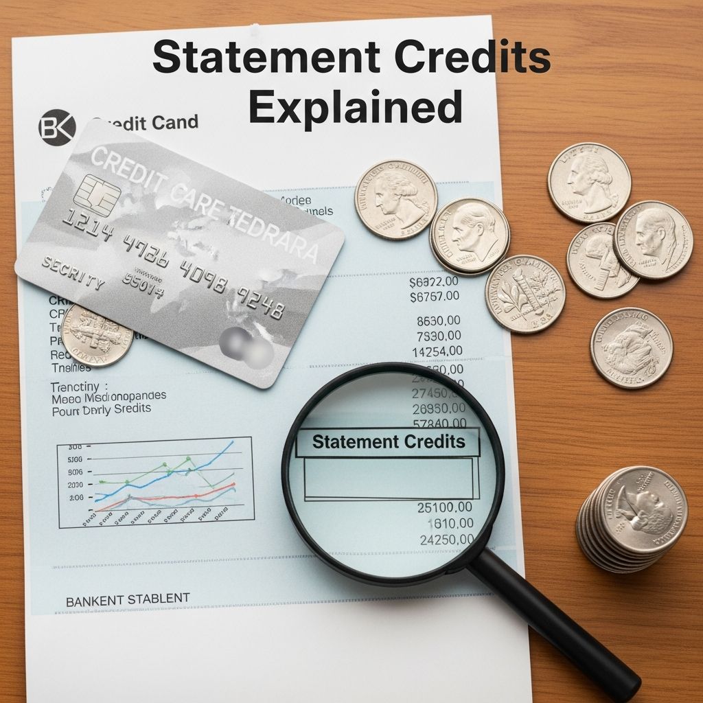 Discover how statement credits lower your credit card balance and boost your rewards strategy effectively.