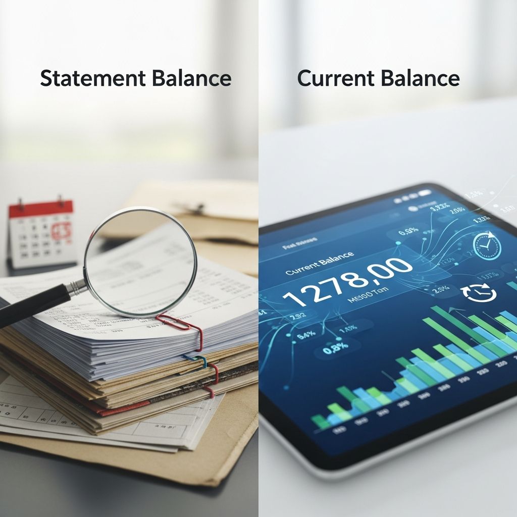 Master the difference between statement and current balances to optimize payments, avoid interest, and boost your credit health effectively.