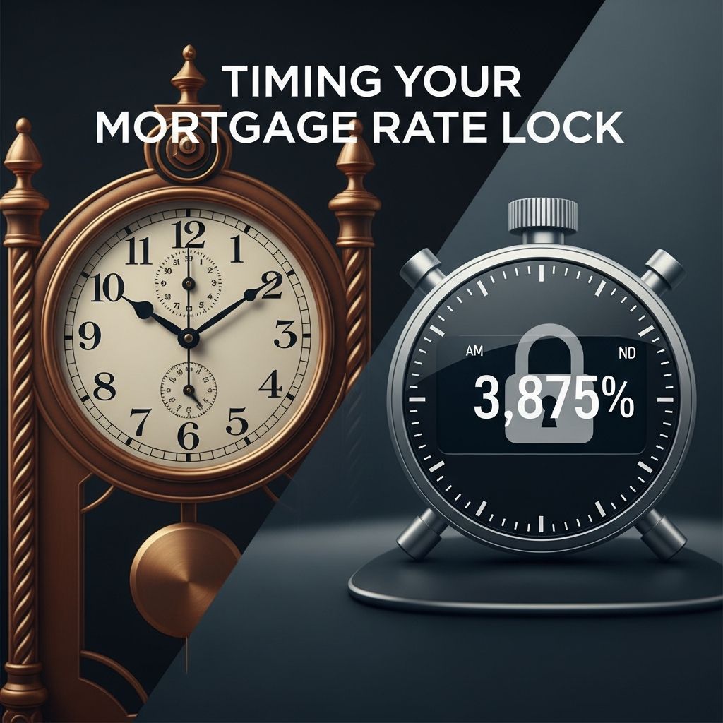 Master the art of locking in your mortgage rate at the perfect moment to secure savings and minimize risks in a volatile market.