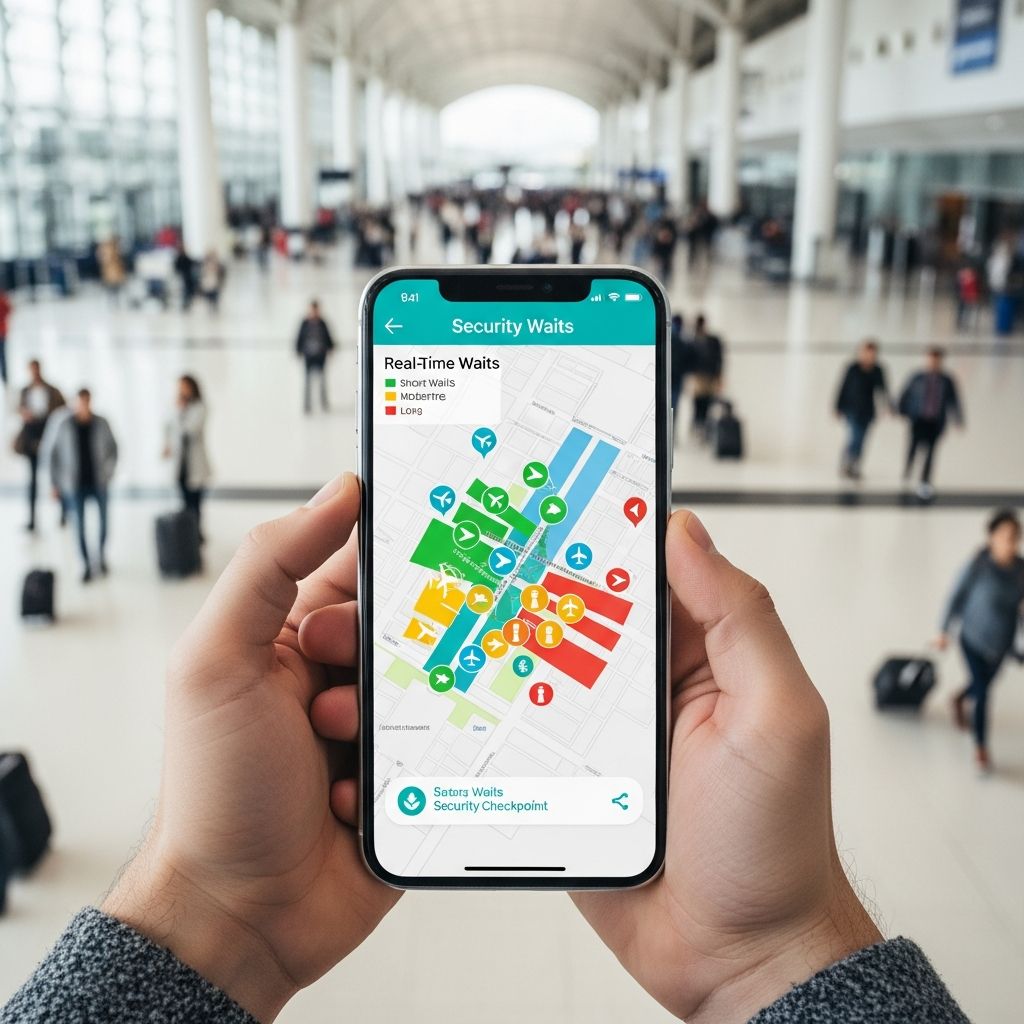 Discover essential mobile apps that provide real-time and predicted airport security wait times to streamline your travel experience.