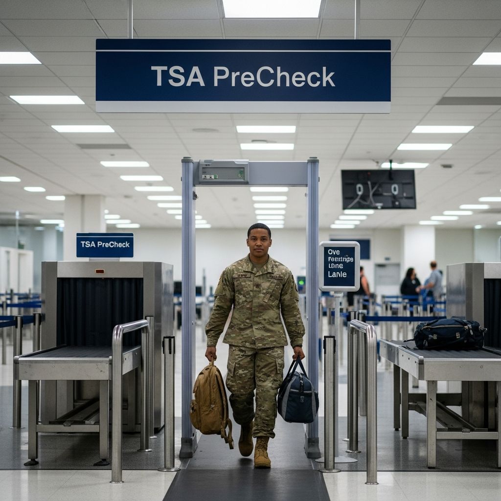 Discover how active-duty members, spouses, and families can access TSA PreCheck and Global Entry at no cost through military benefits and premium credit cards.