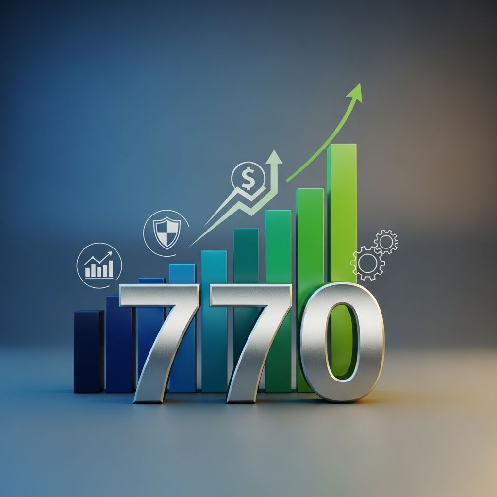 Learn how a 770 credit score positions you for financial success and competitive lending terms.