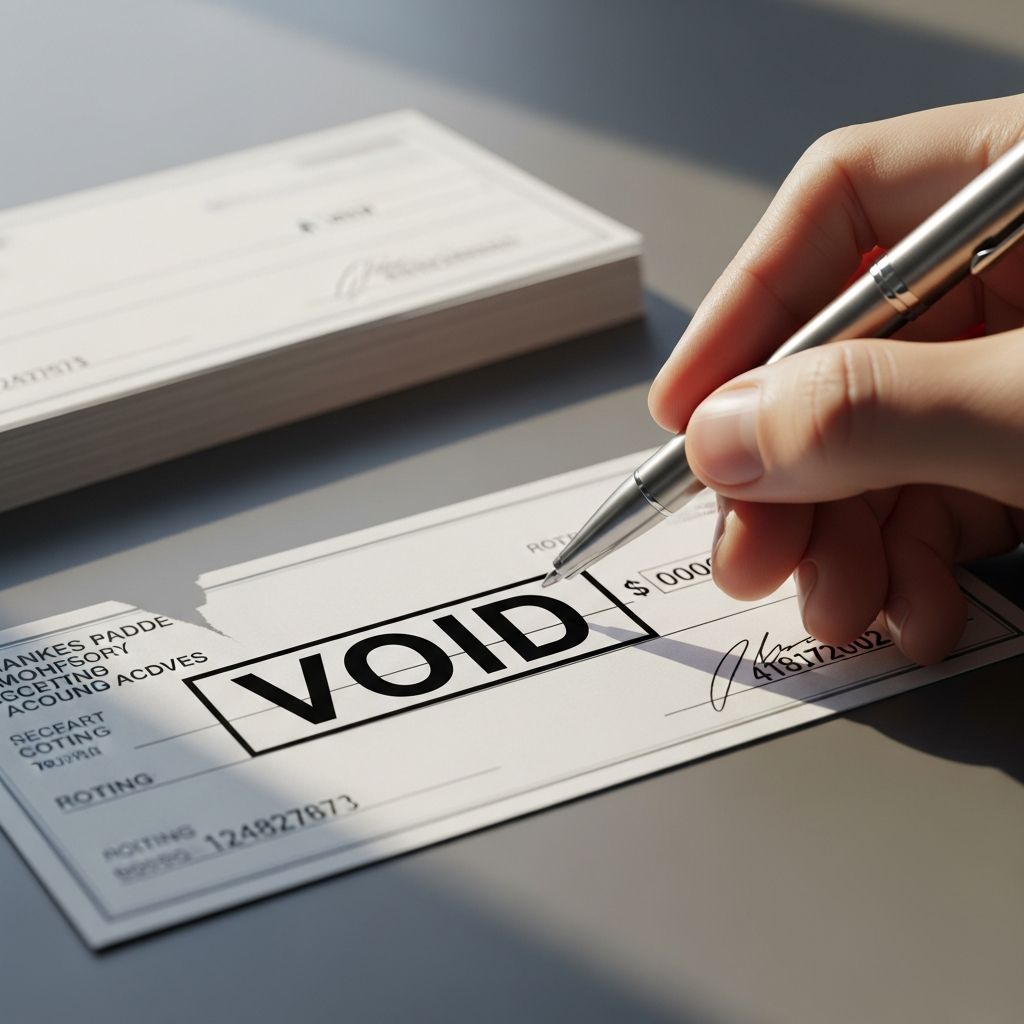Master the art of voiding checks securely for direct deposits, autopay, and error fixes with our detailed step-by-step instructions.
