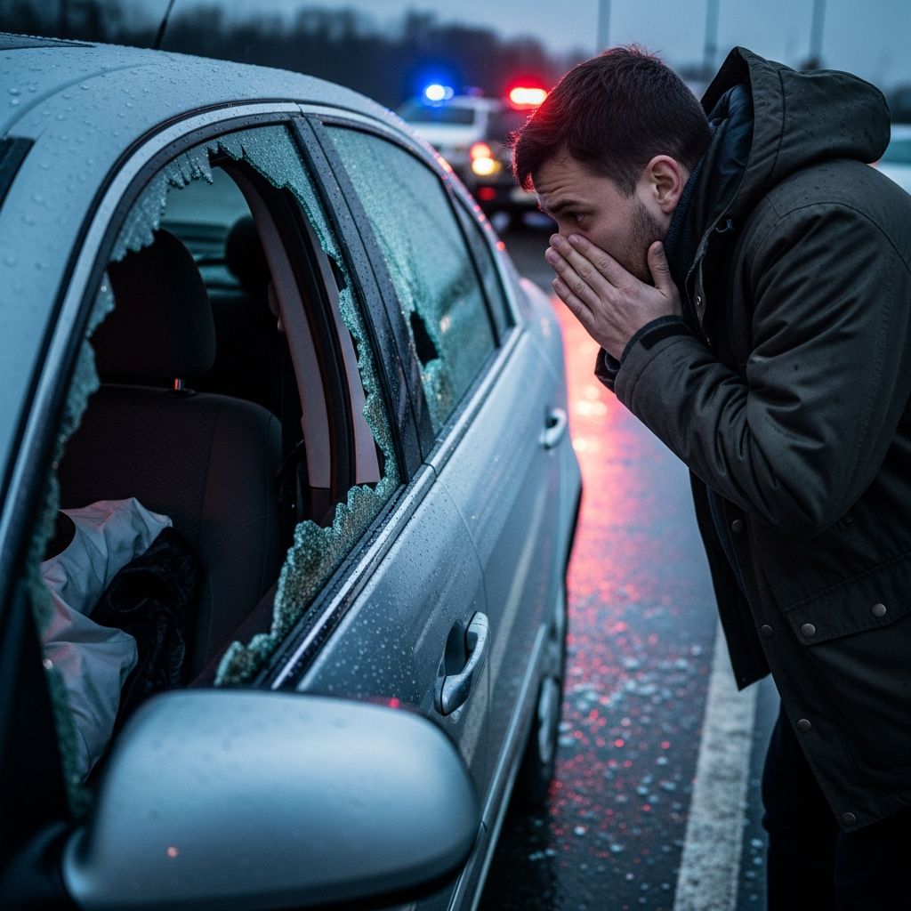 Immediate steps to secure your vehicle, file reports, and protect your identity after a car break-in incident.