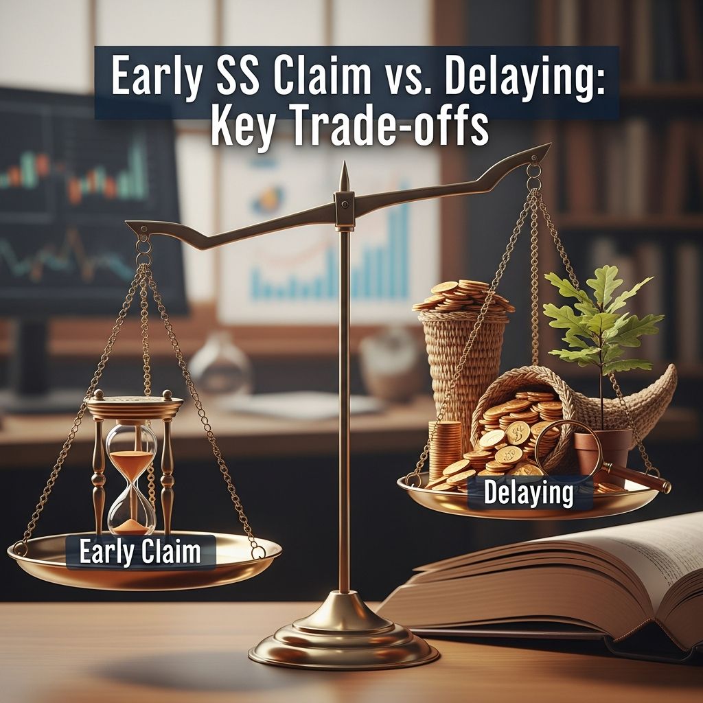 Explore the financial impacts of claiming Social Security at 62 versus working until 70, with real calculations and personalized factors to guide your choice.