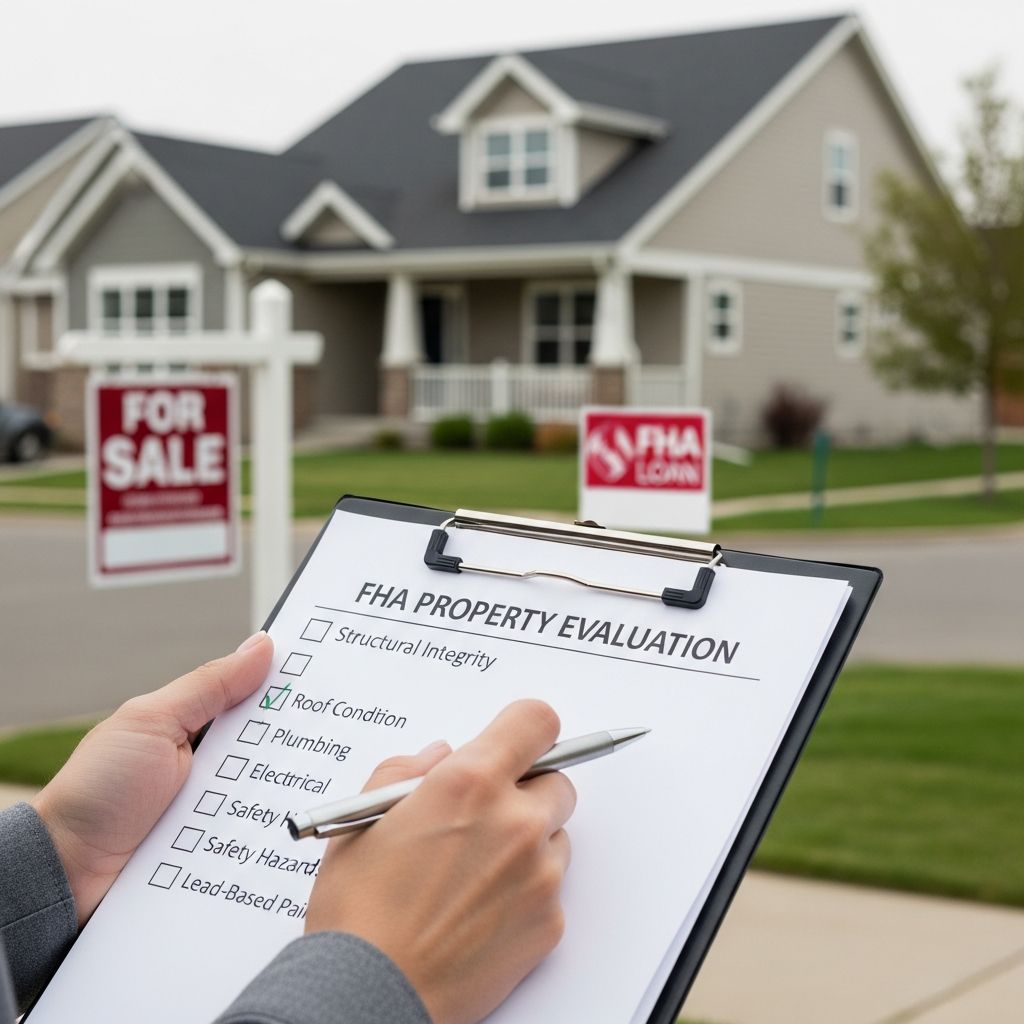 Complete guide to FHA appraisal requirements and property inspection standards for homebuyers