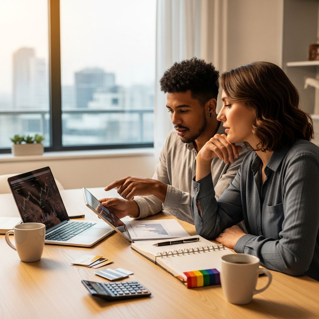 Unlocking financial stability and security for LGBTQ+ couples through tailored strategies amid unique challenges.