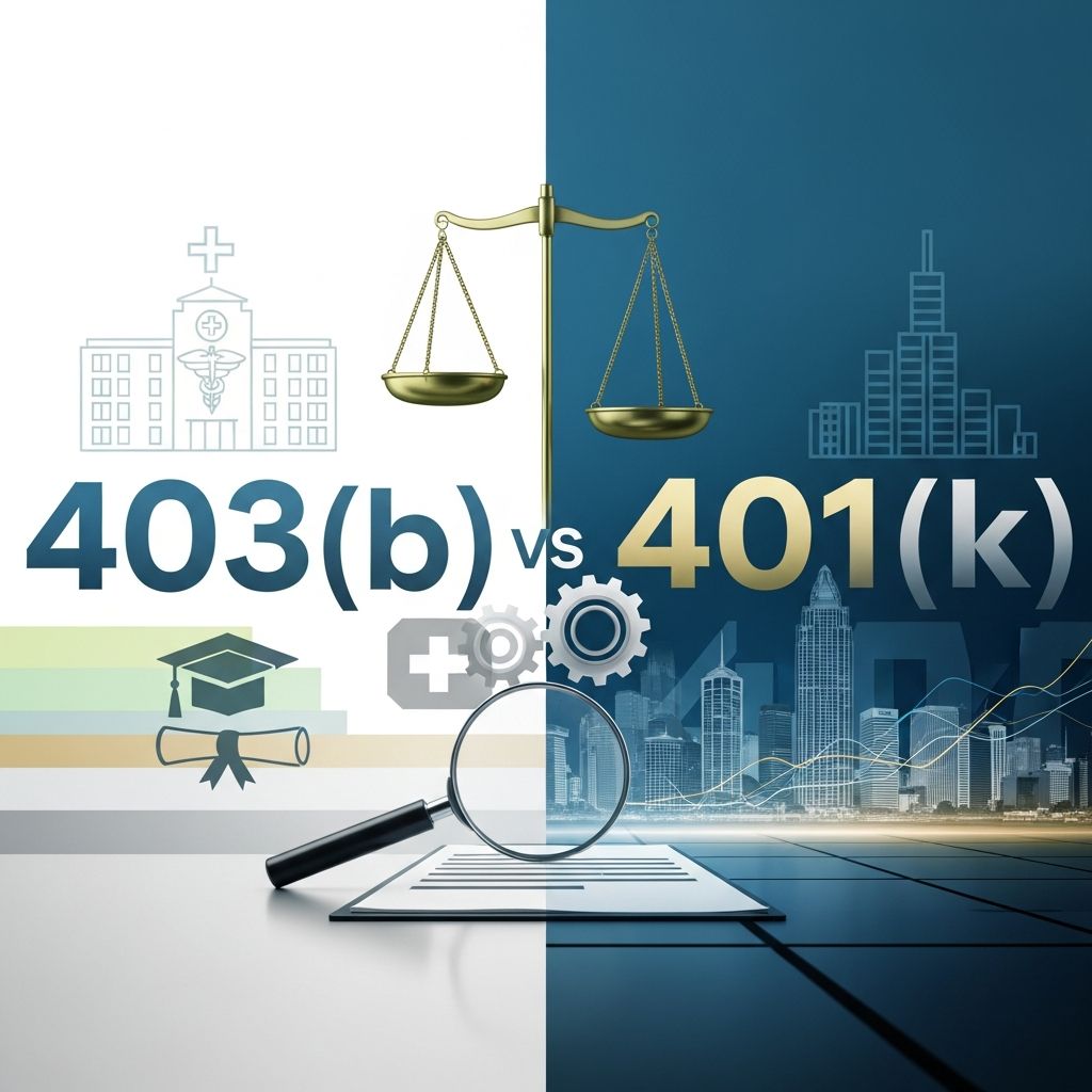 Understand key differences between 403(b) and 401(k) plans for your retirement strategy.