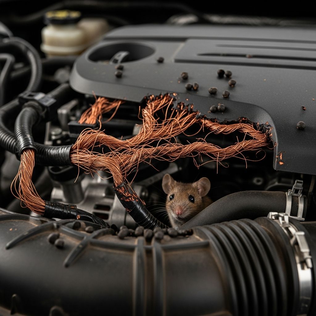 Discover if your auto policy protects against costly rodent chewing on wires, hoses, and more—essential insights for vehicle owners.