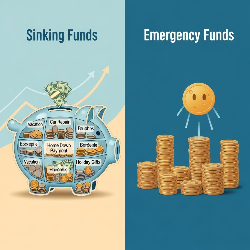 Master the art of financial preparedness by distinguishing between sinking funds for planned goals and emergency funds for unexpected crises.