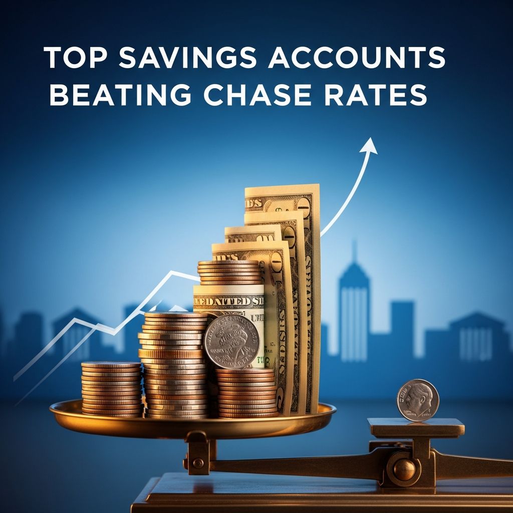 Discover high-yield savings options offering APYs up to 5.00% that far exceed Chase's standard rates for maximum earnings on your cash.