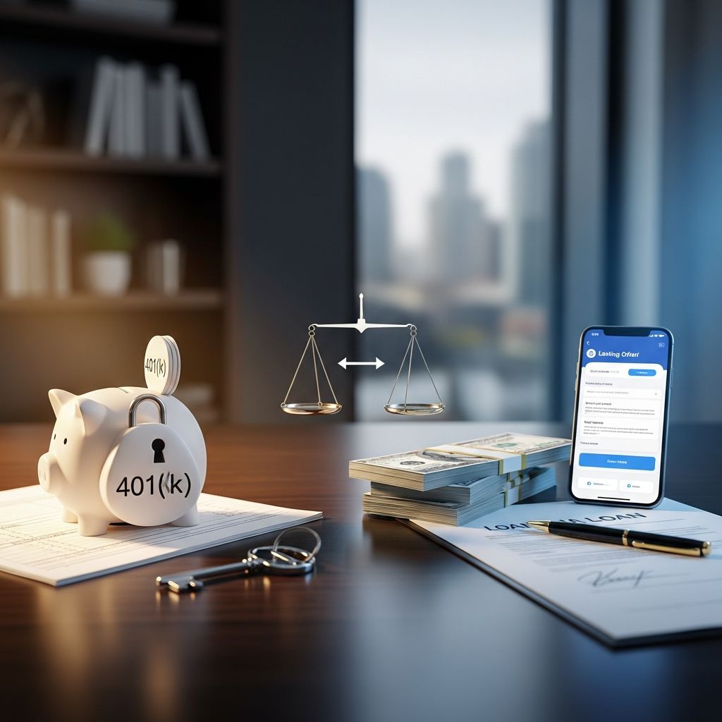 Discover which borrowing option suits your needs: tapping retirement savings or securing external funds without risking your future.