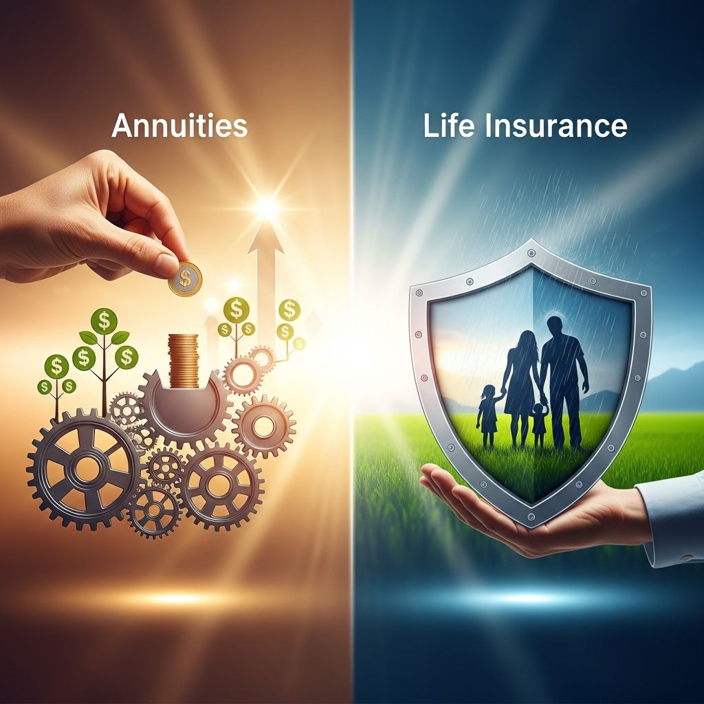 Discover key differences between annuities and life insurance to optimize retirement income and family protection strategies effectively.